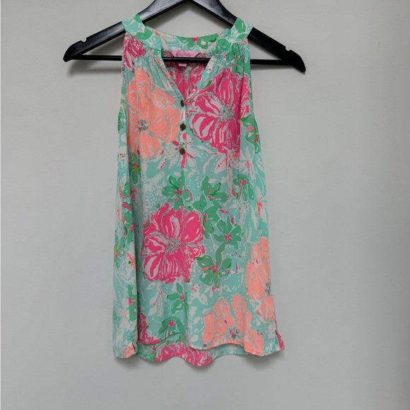 Lilly Pulitzer Silk Tank Blouse - Picture 1 of 5
